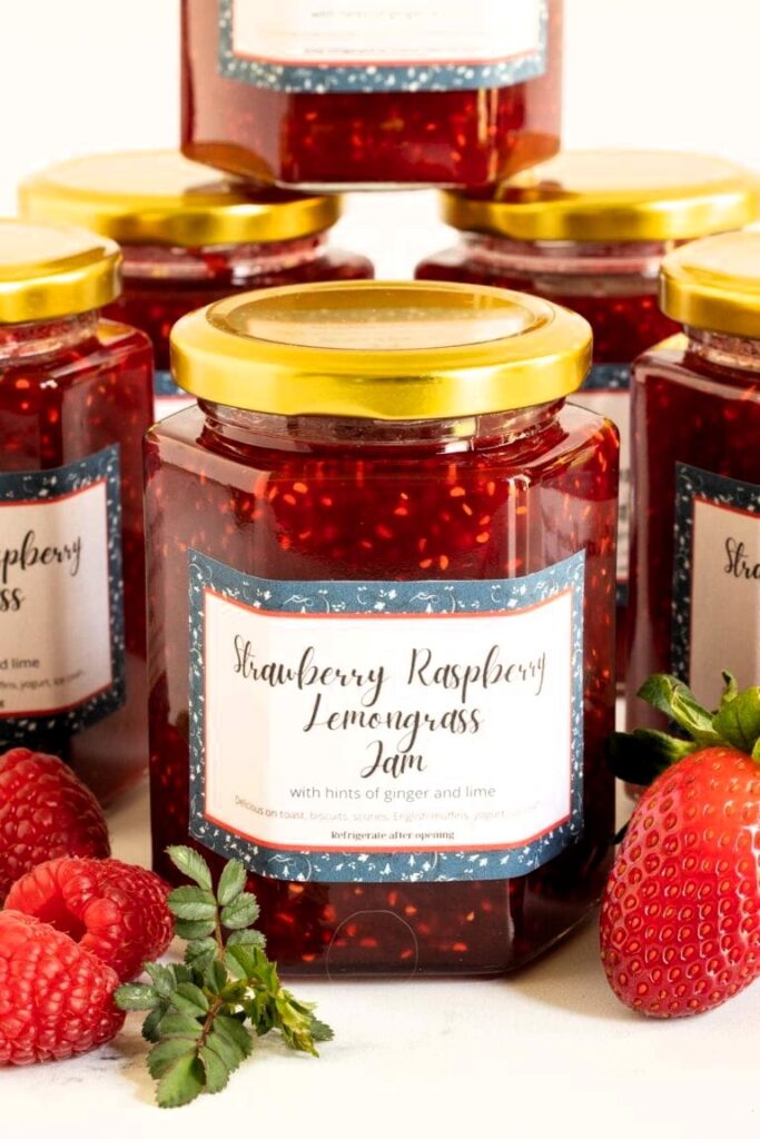 Strawberry-Raspberry-Lemongrass-Jam-4-768x1152 | Hestvagnasetrið.org
